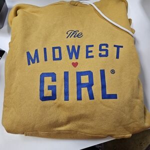 Midwest Girl Mustard Hoodie Sweatshirt